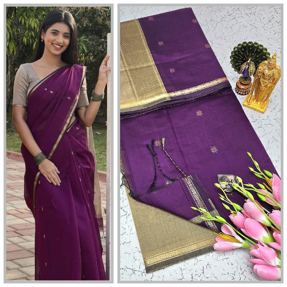 Premium Maheswari Silk Cotton Sarees