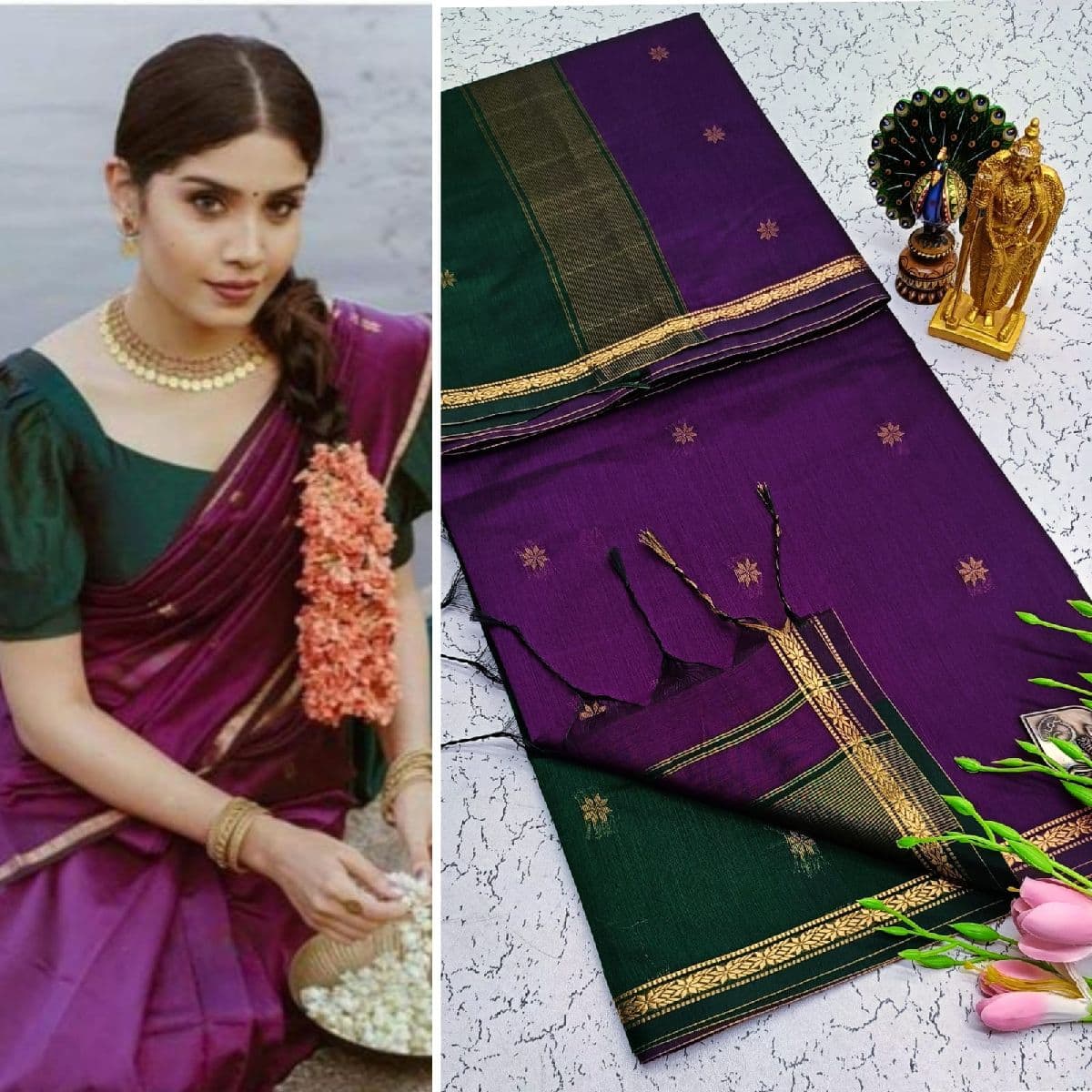 Premium Maheswari Silk Cotton Sarees