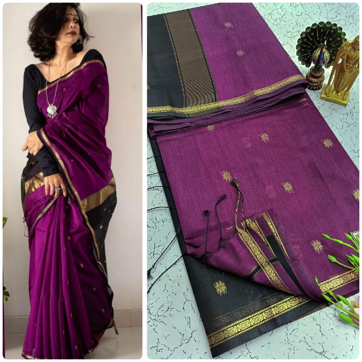Premium Maheswari Silk Cotton Sarees
