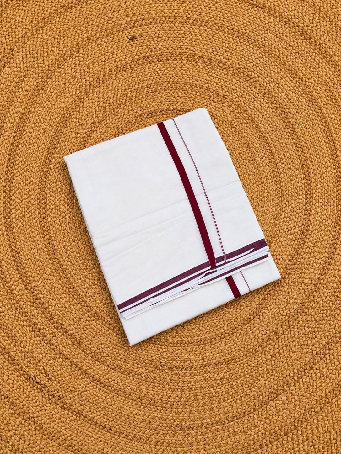 Premium Cotton Puliyilakara Saree — Cotton fabric — Sarees — from Kerala — buy online India