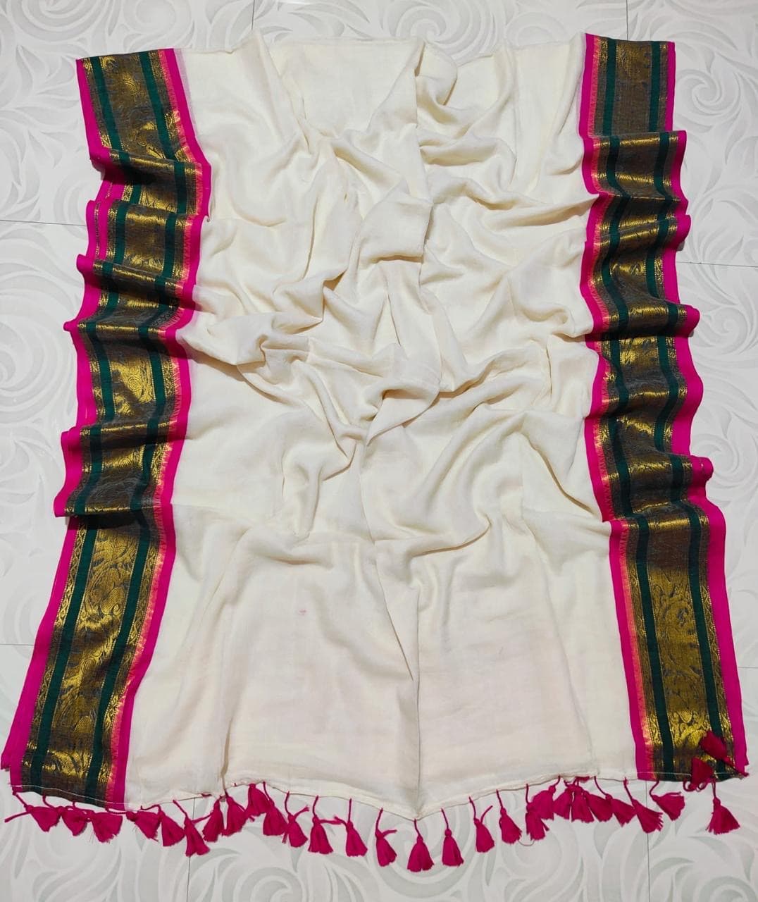 Mul Cotton Saree — Mul Cotton fabric — Sarees — from Bengal — buy online India