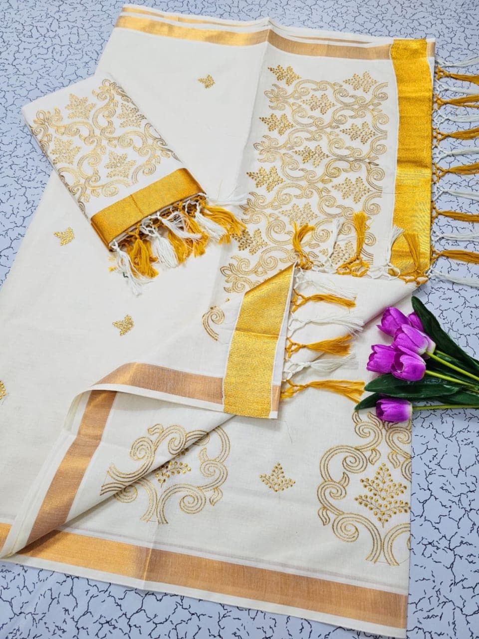 Kerala Onam Special Cotton Saree