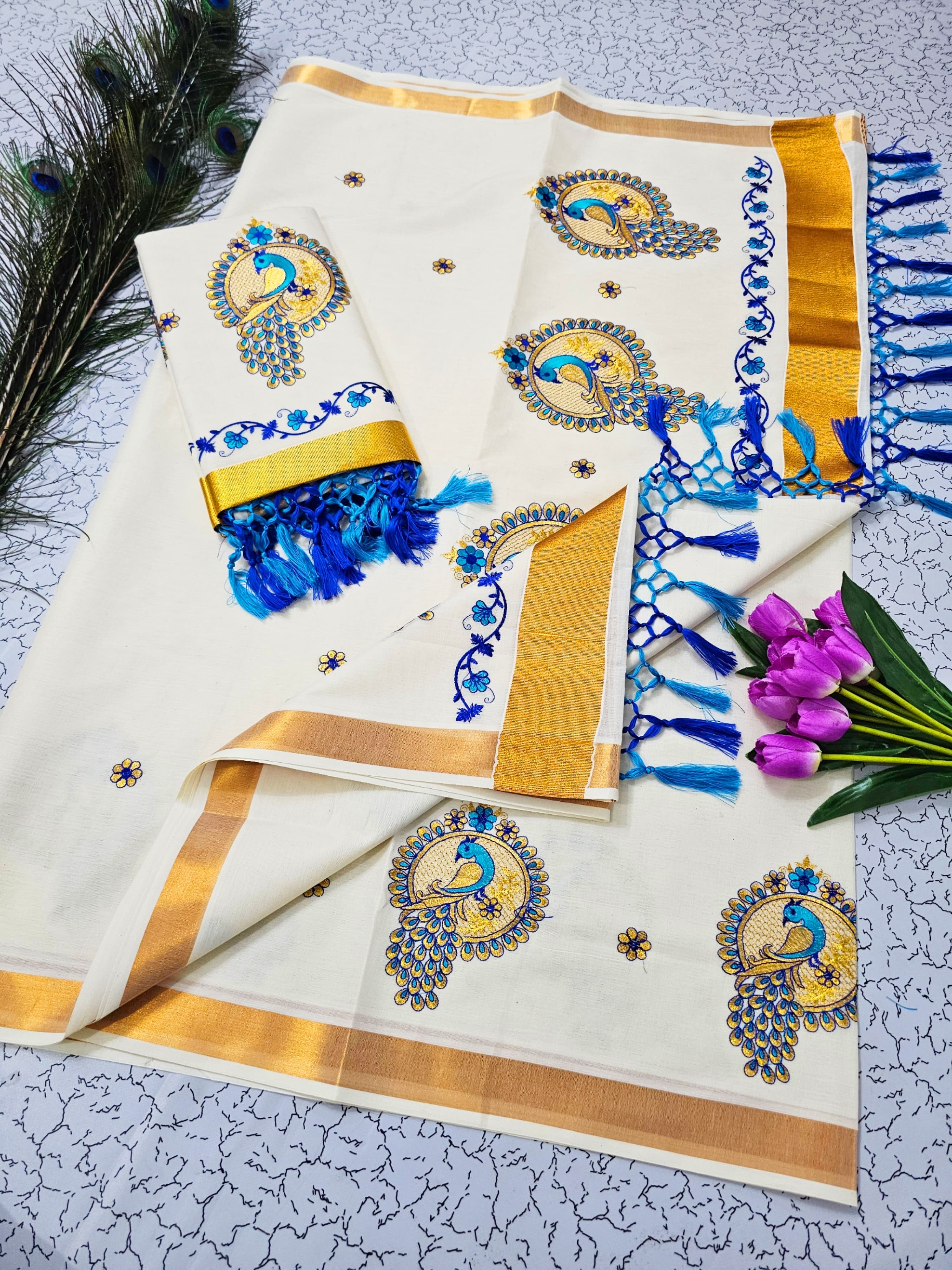Kerala Onam Special Cotton Saree