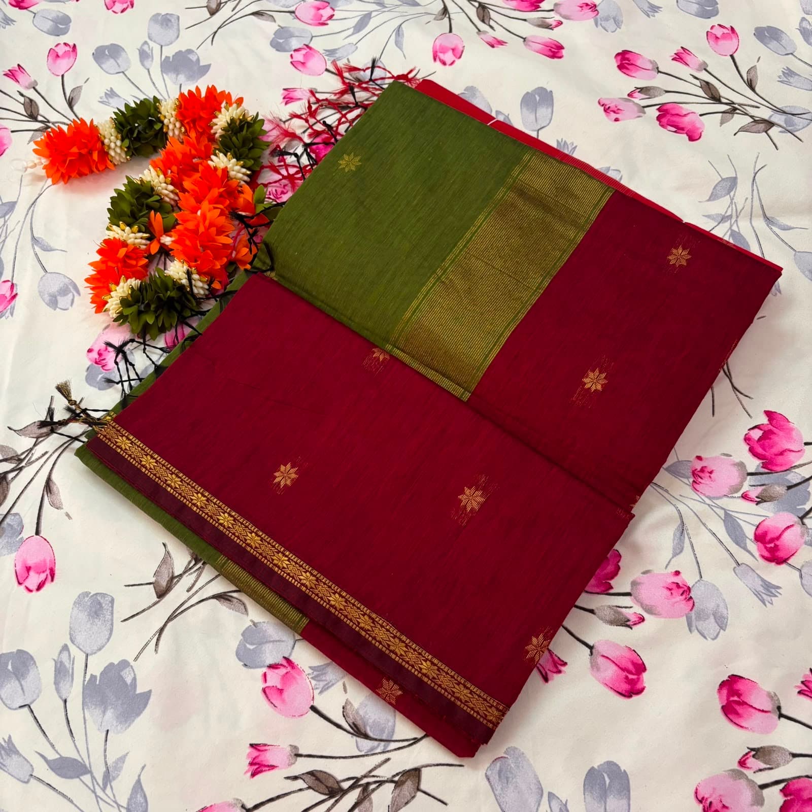 Maheshwari silk cotton Saree
